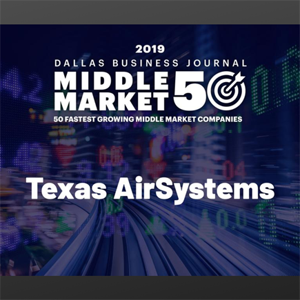 Texas AirSystems Selected 2019 DBJ Middle Market 50
